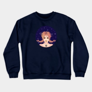 Abstract fantasy Cancer girl Crewneck Sweatshirt